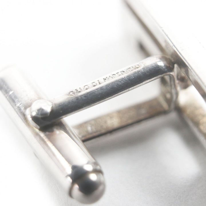 Very Good GUCCI Cufflinks cufflinks G Square Accessories Silver SV925 mens