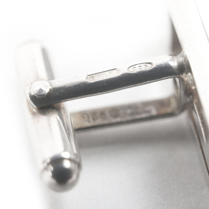 Very Good GUCCI Cufflinks cufflinks G Square Accessories Silver SV925 mens