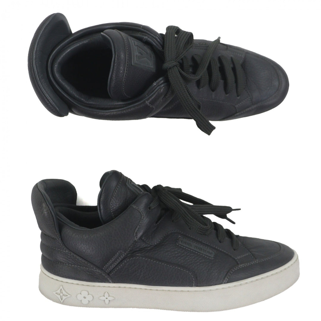 Great LOUIS VUITTON KANYE WEST sneakers gray leather mens 7