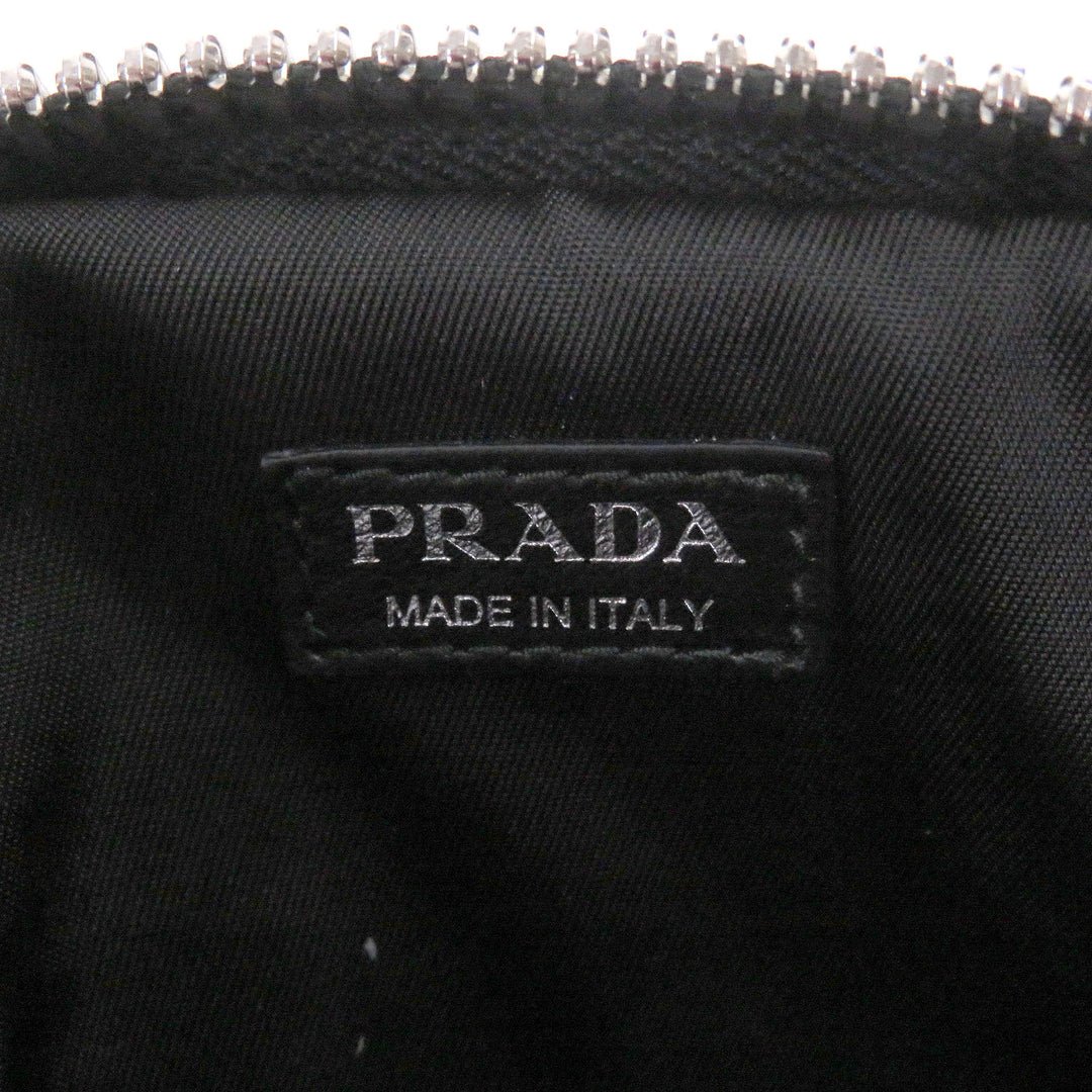 Excellent PRADA Pouch Triangle Logo Triangle Plate Shoulder Mini Cargo