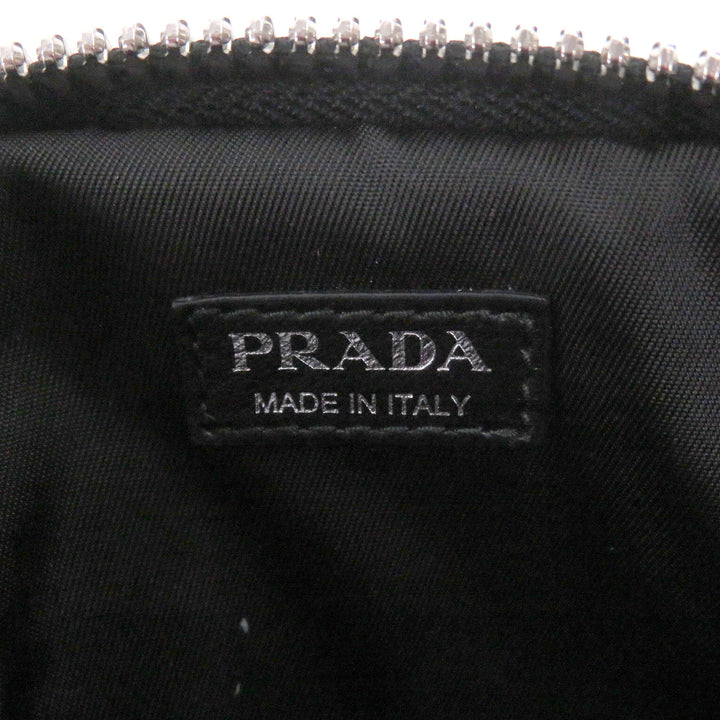Excellent PRADA Pouch Triangle Logo Triangle Plate Shoulder Mini Cargo