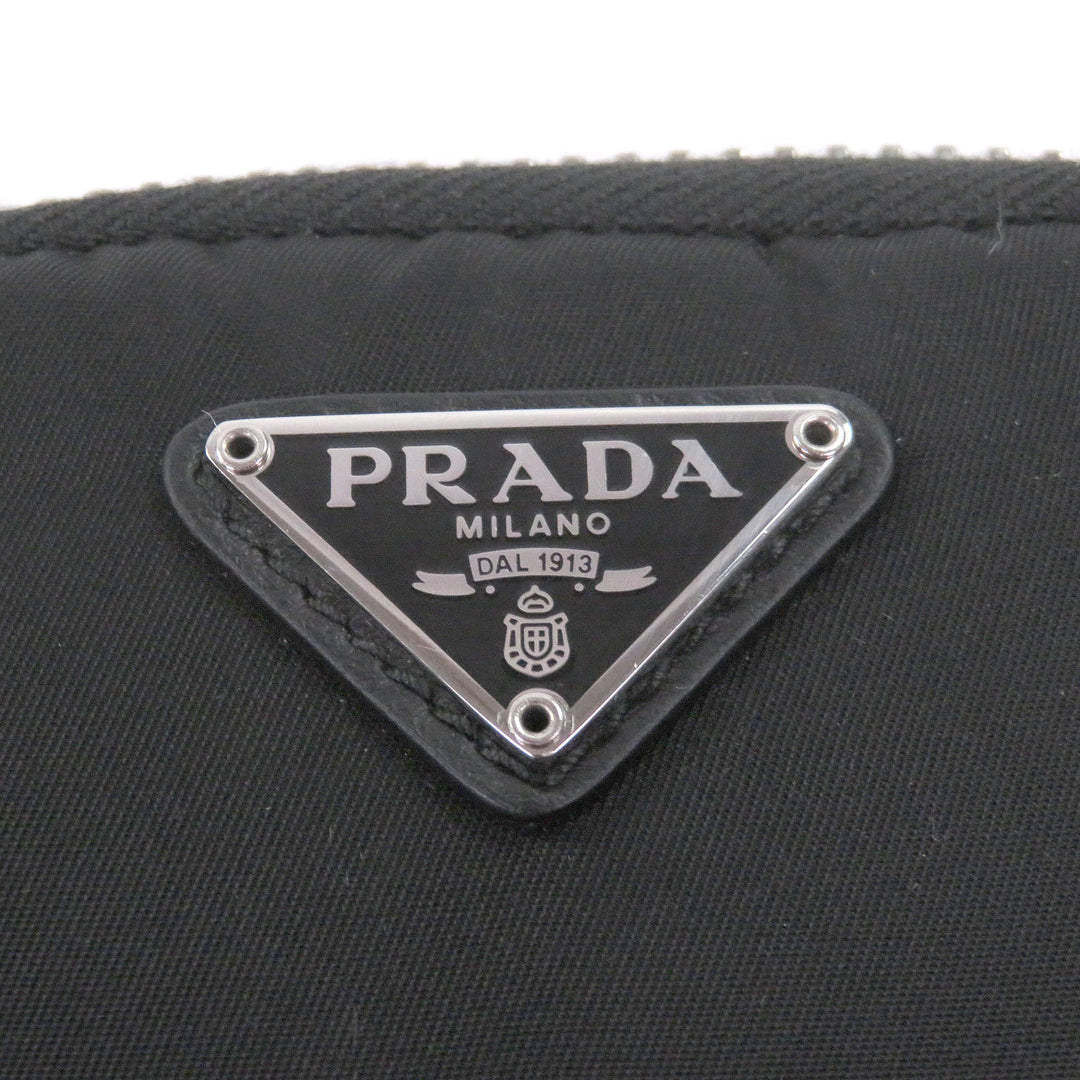 Excellent PRADA Pouch Triangle Logo Triangle Plate Shoulder Mini Cargo
