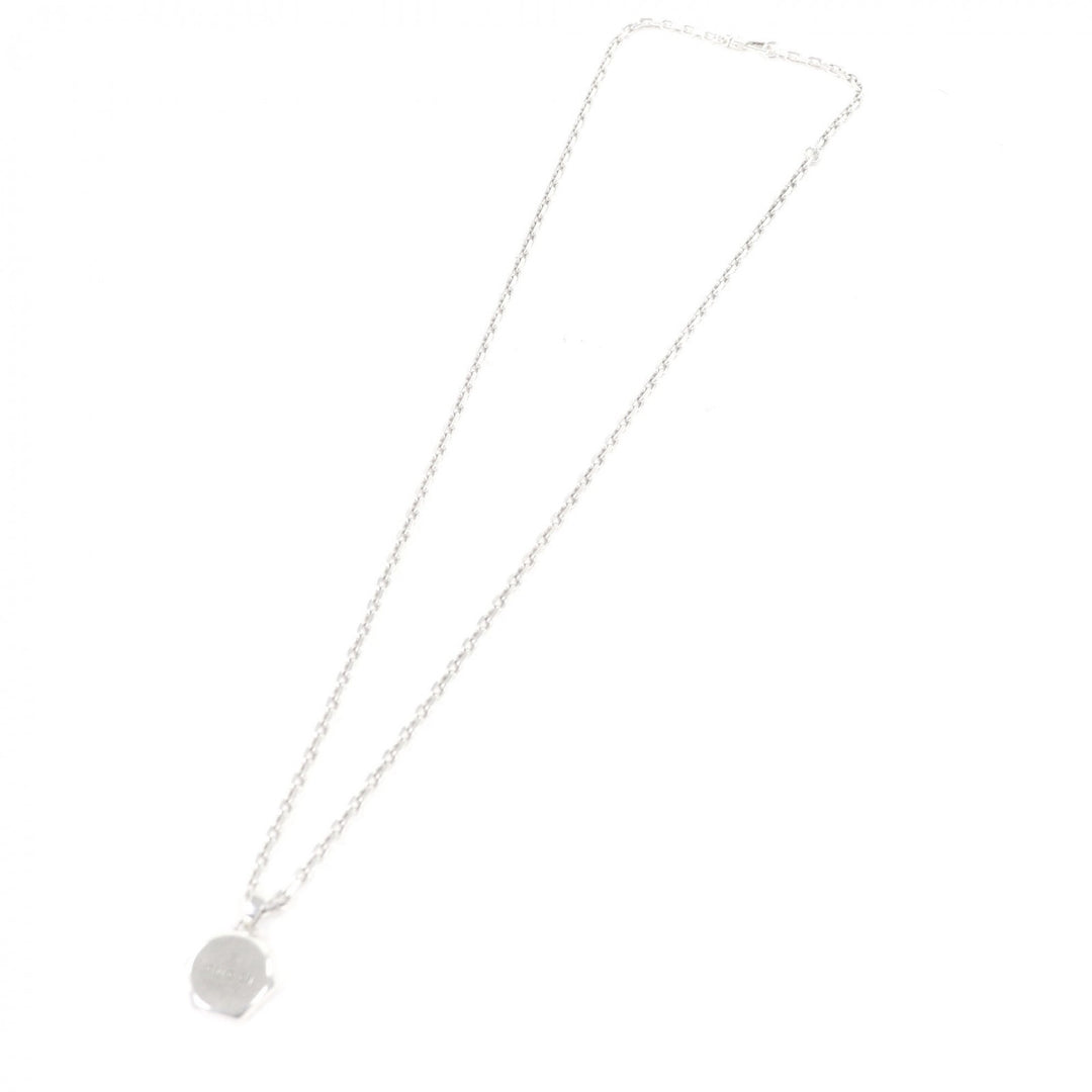 Great GUCCI Necklace Trademark Engraving Octagon Silver AG925 mens 779175