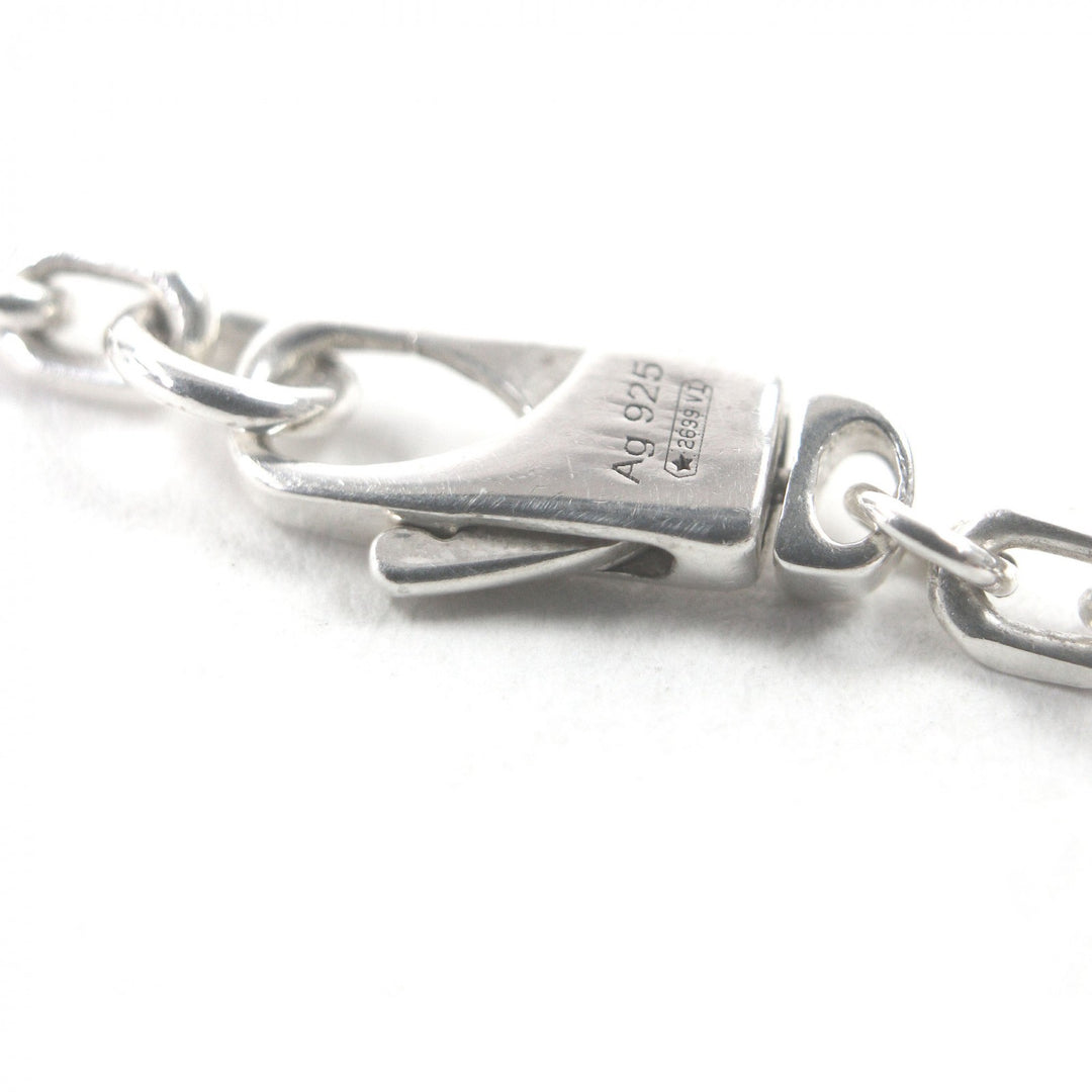Great GUCCI Necklace Trademark Engraving Octagon Silver AG925 mens 779175