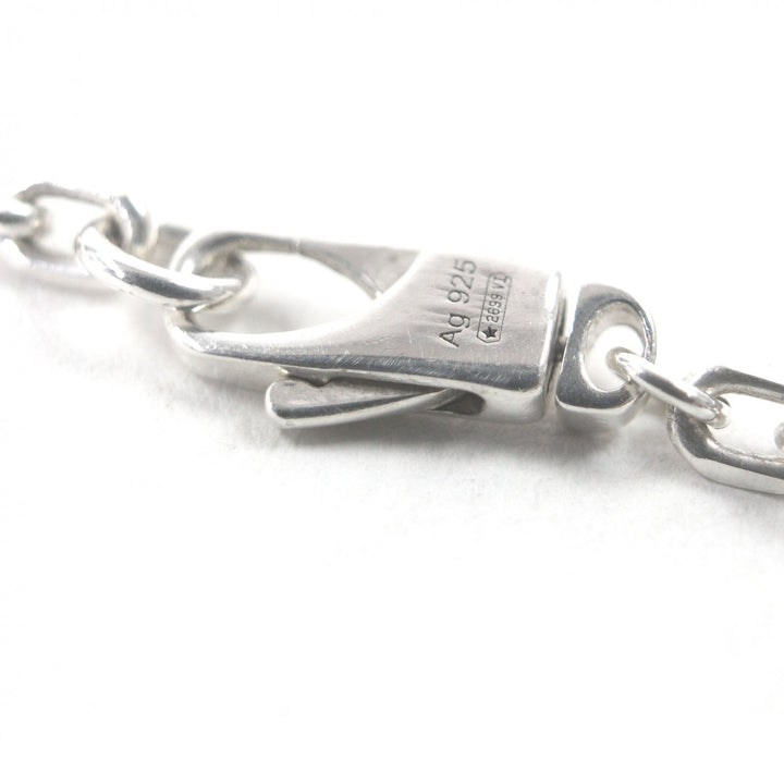 Great GUCCI Necklace Trademark Engraving Octagon Silver AG925 mens 779175