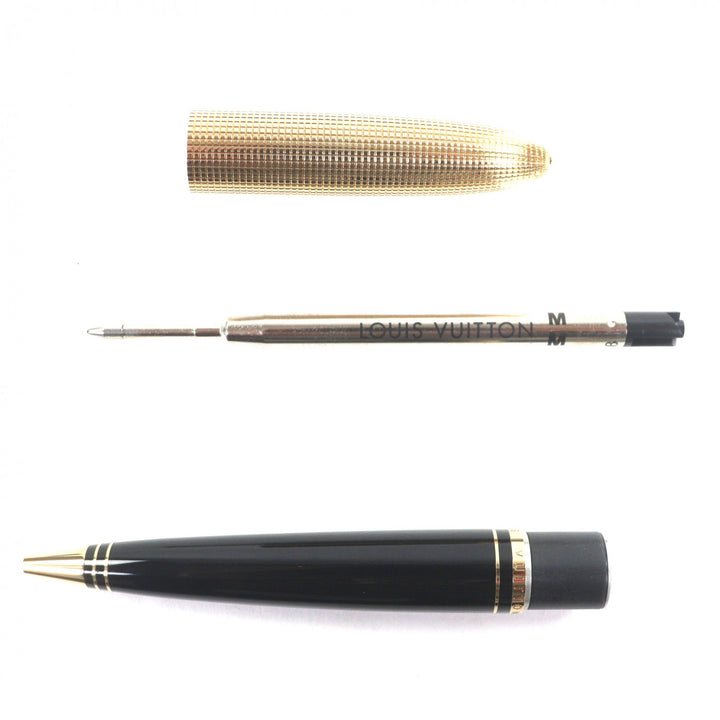 Excellent LOUIS VUITTON Ballpoint pen Dock lacquer black mens N76602