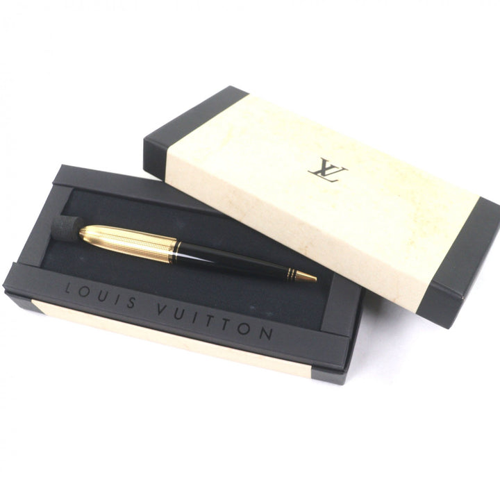 Excellent LOUIS VUITTON Ballpoint pen Dock lacquer black mens N76602