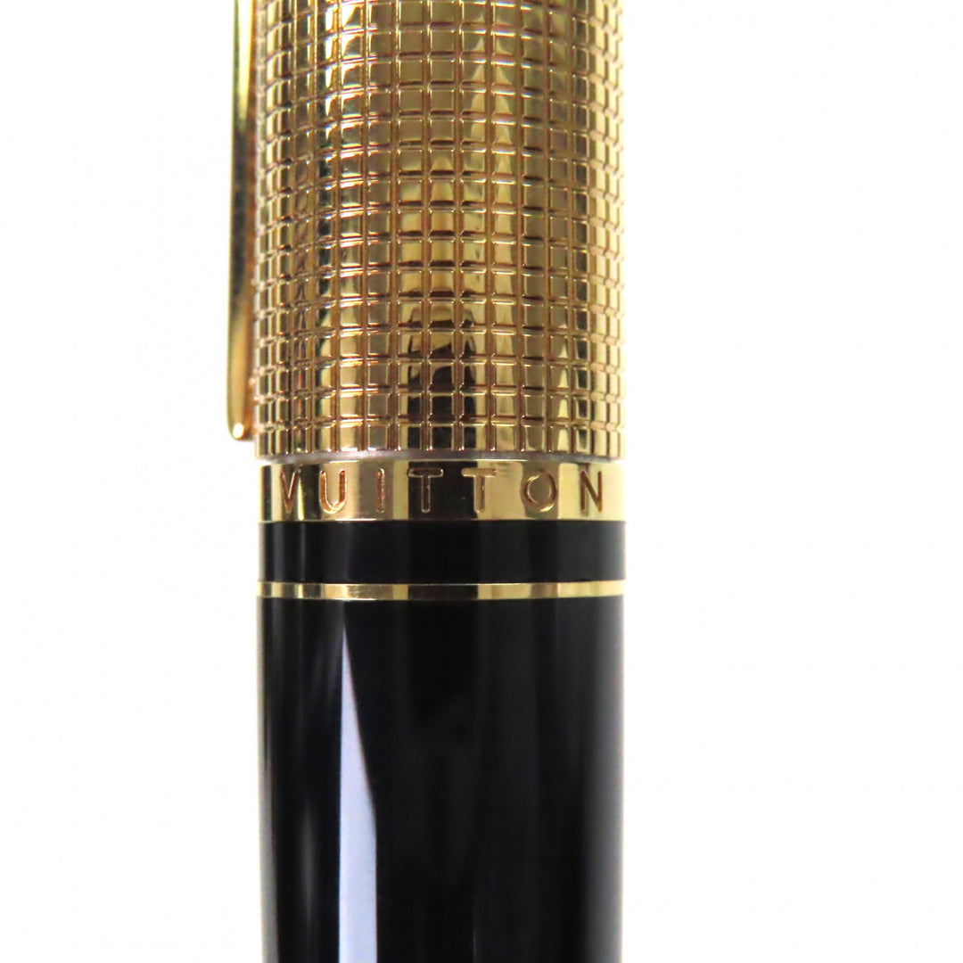 Excellent LOUIS VUITTON Ballpoint pen Dock lacquer black mens N76602