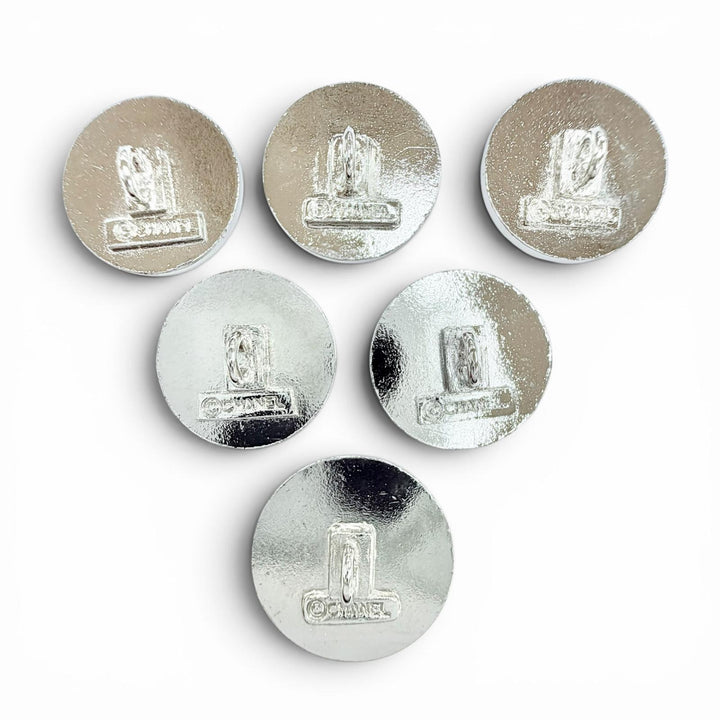 Great CHANEL button Silver Women