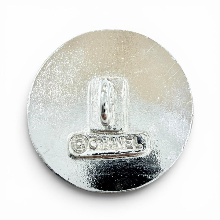 Great CHANEL button Silver Women