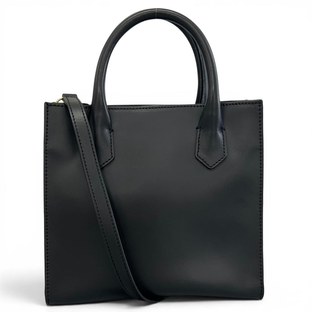 Great IACUCCI Shoulder Bag 2WAY handbag black leather Women