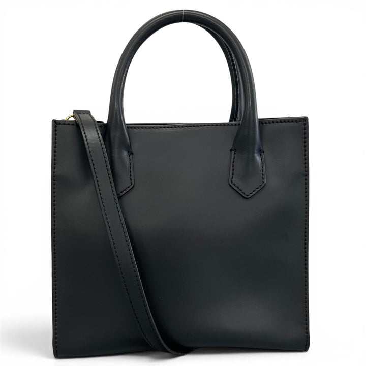 Great IACUCCI Shoulder Bag 2WAY handbag black leather Women