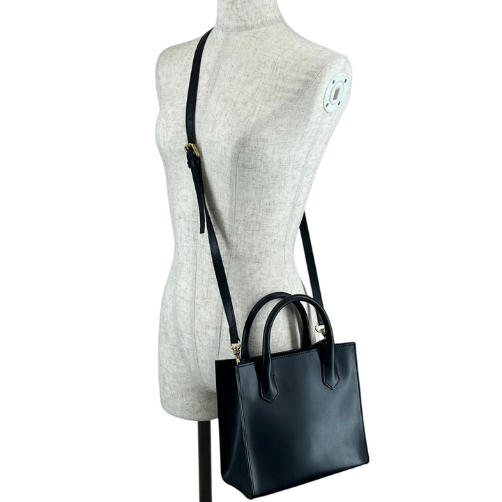Great IACUCCI Shoulder Bag 2WAY handbag black leather Women
