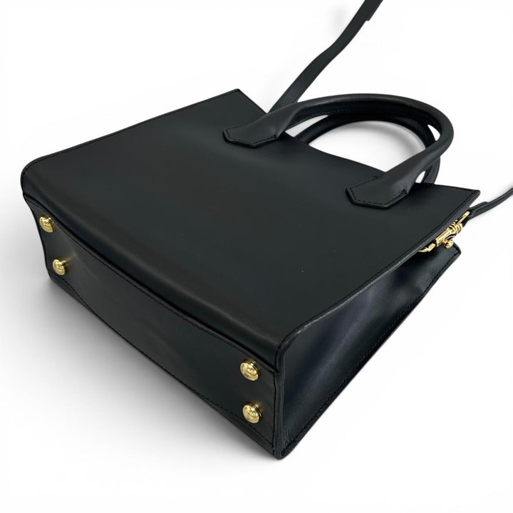 Great IACUCCI Shoulder Bag 2WAY handbag black leather Women