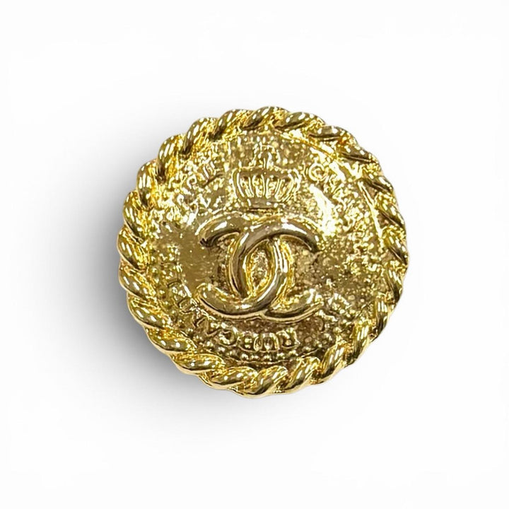 Great CHANEL button COCO Mark Crown Big Buttons (Set of 6) gold Women