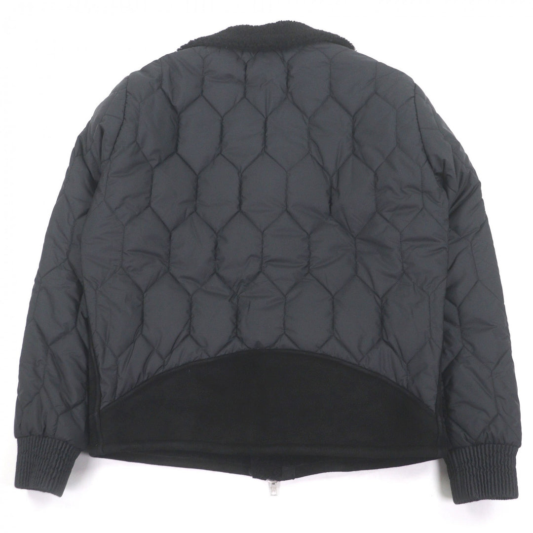 Excellent DFOUR Mouton jacket Suede leather material switching