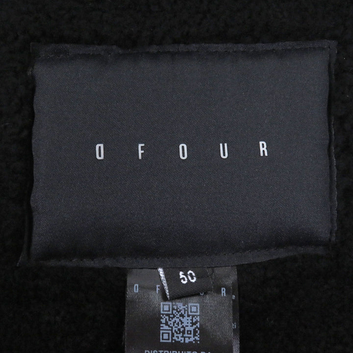 Excellent DFOUR Mouton jacket Suede leather material switching