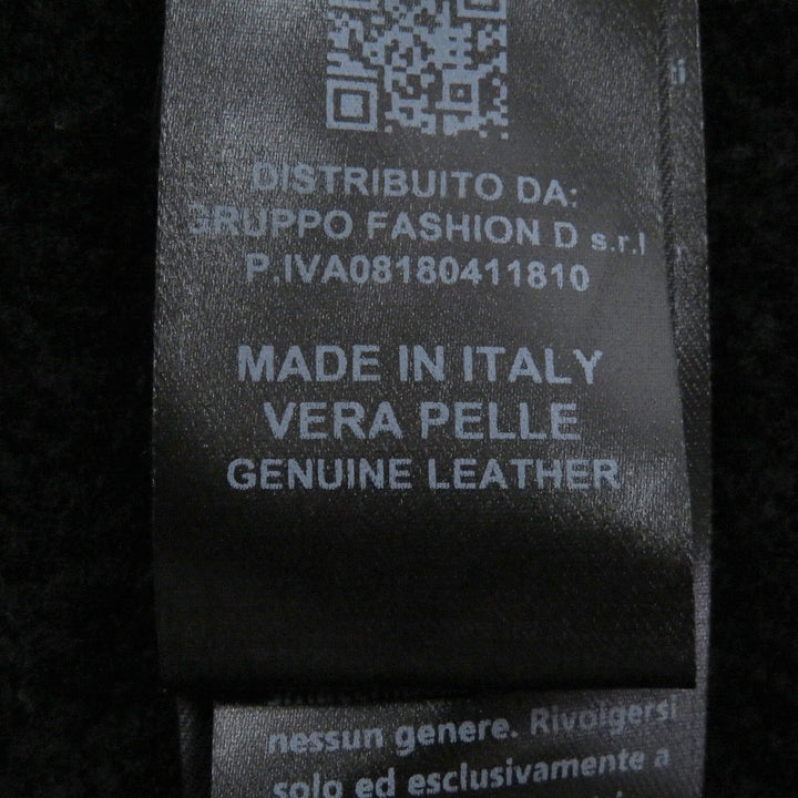 Excellent DFOUR Mouton jacket Suede leather material switching
