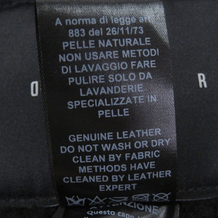 Excellent DFOUR Mouton jacket Suede leather material switching