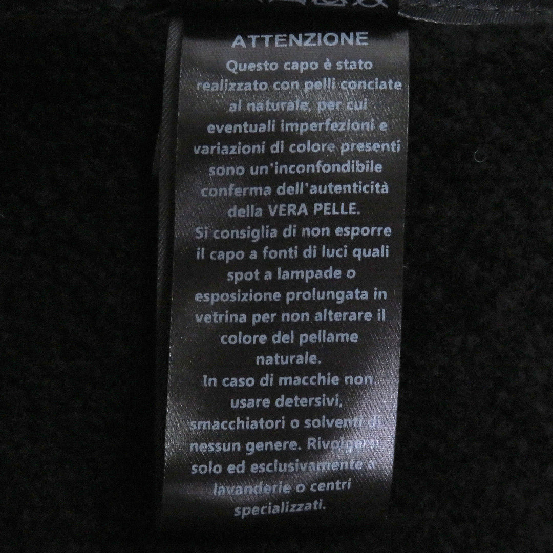 Excellent DFOUR Mouton jacket Suede leather material switching