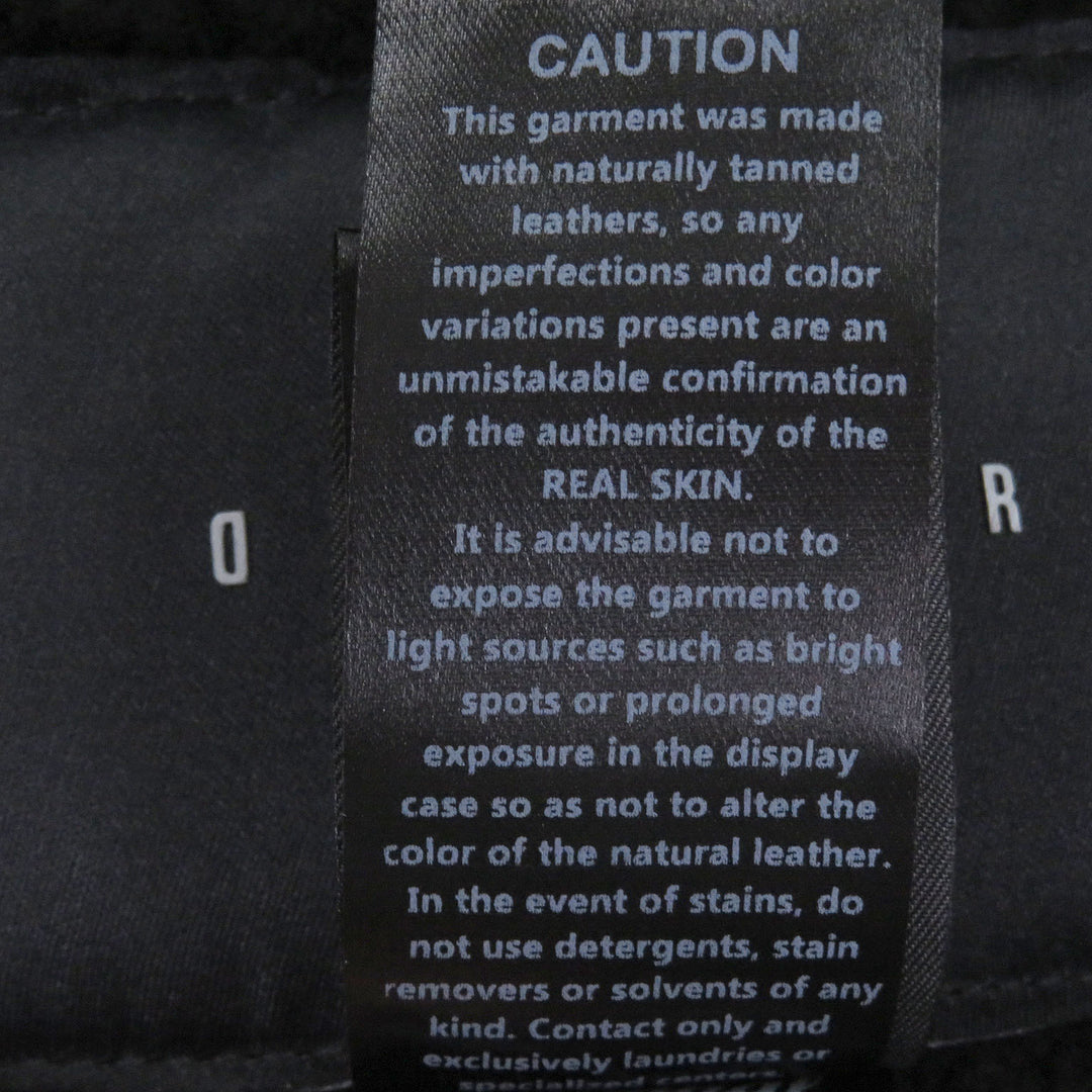 Excellent DFOUR Mouton jacket Suede leather material switching