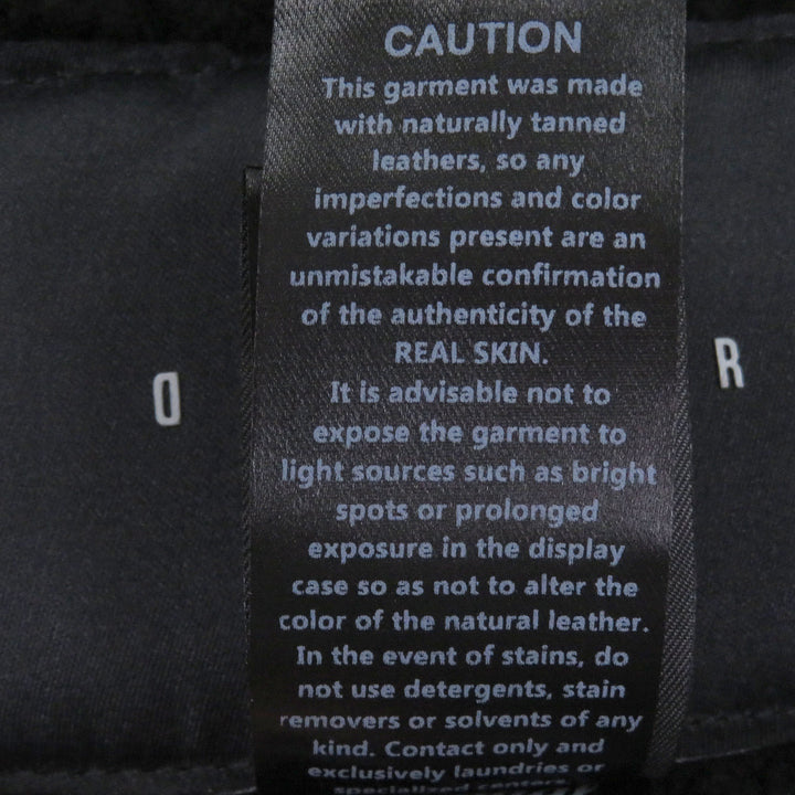 Excellent DFOUR Mouton jacket Suede leather material switching