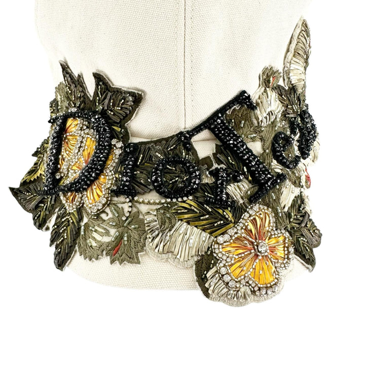 Pristine DIOR cap Embroidered Canvas Hat Ivory cotton mens S 383C911D4511