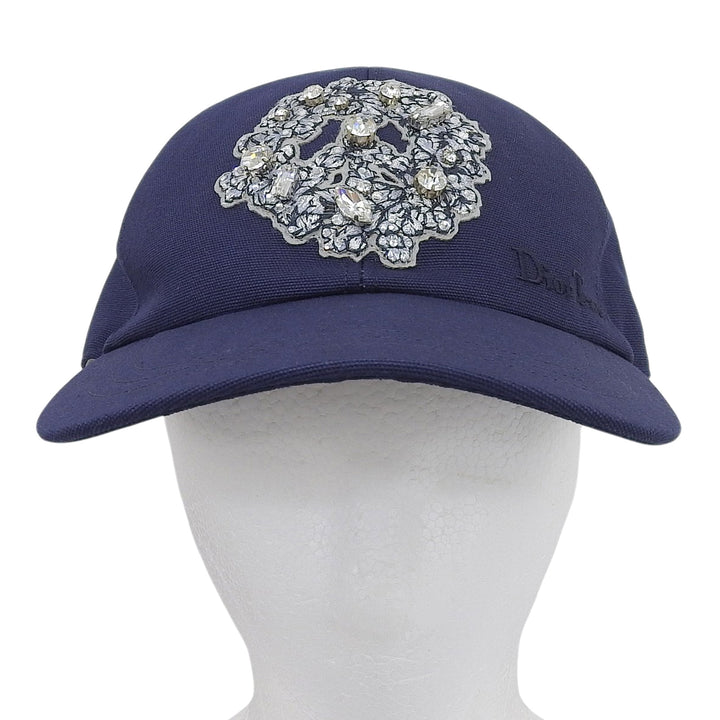 Pristine Christian Dior cap DIOR TEARS Navy cotton mens M 383C911H4511