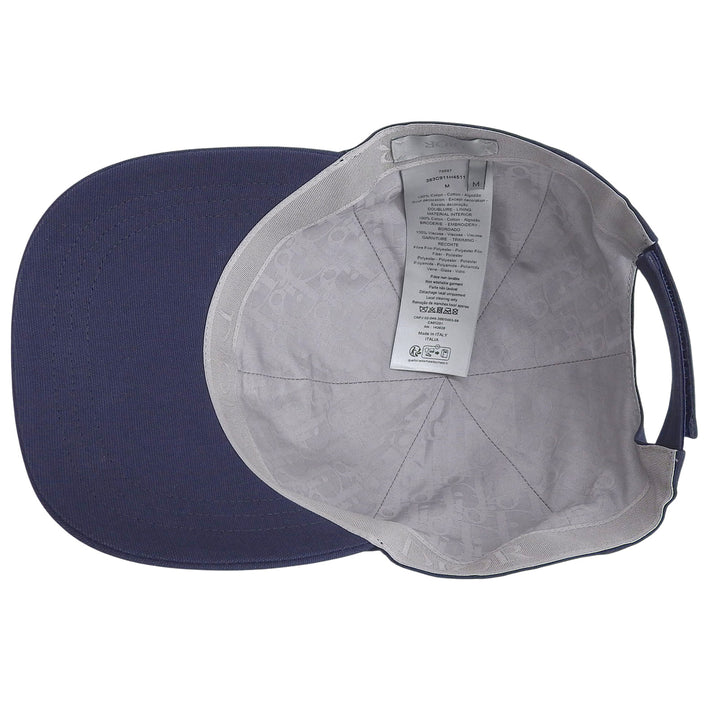 Pristine Christian Dior cap DIOR TEARS Navy cotton mens M 383C911H4511