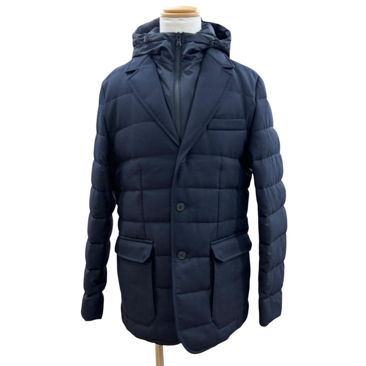Great MONCLER Down jacket VERNOUX Hooded layered design tailored wool mens 5