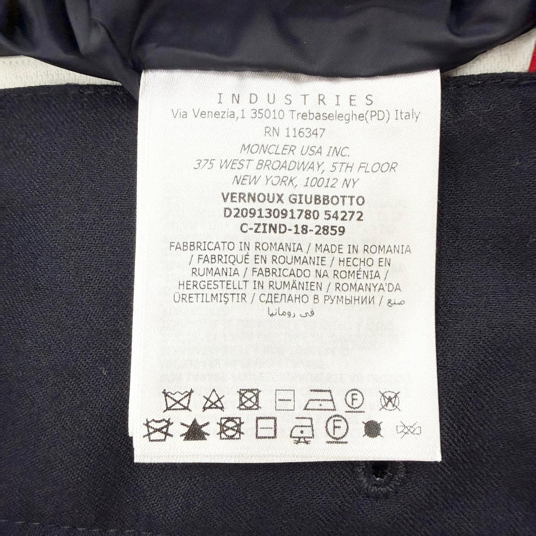 Great MONCLER Down jacket VERNOUX Hooded layered design tailored wool mens 5