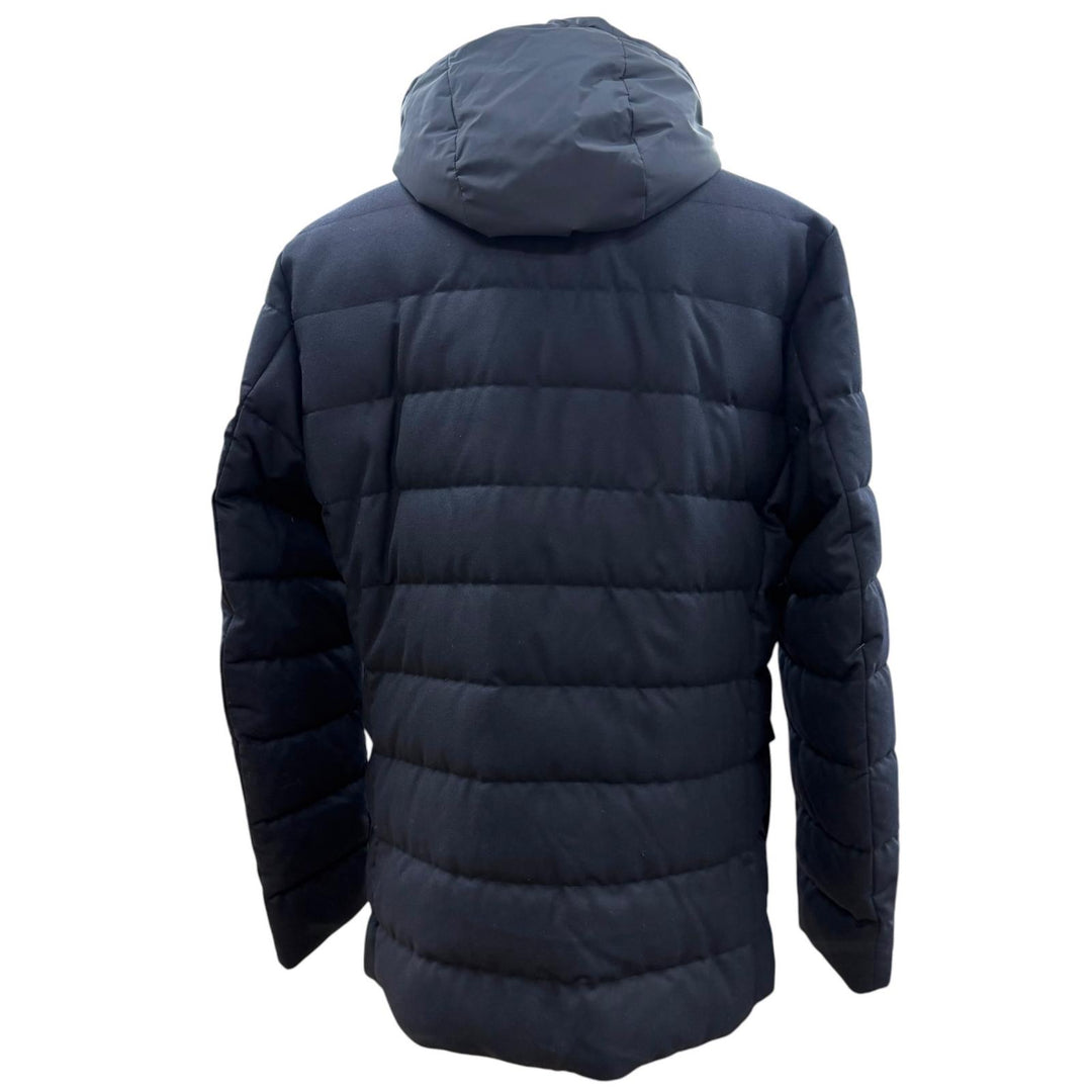 Great MONCLER Down jacket VERNOUX Hooded layered design tailored wool mens 5