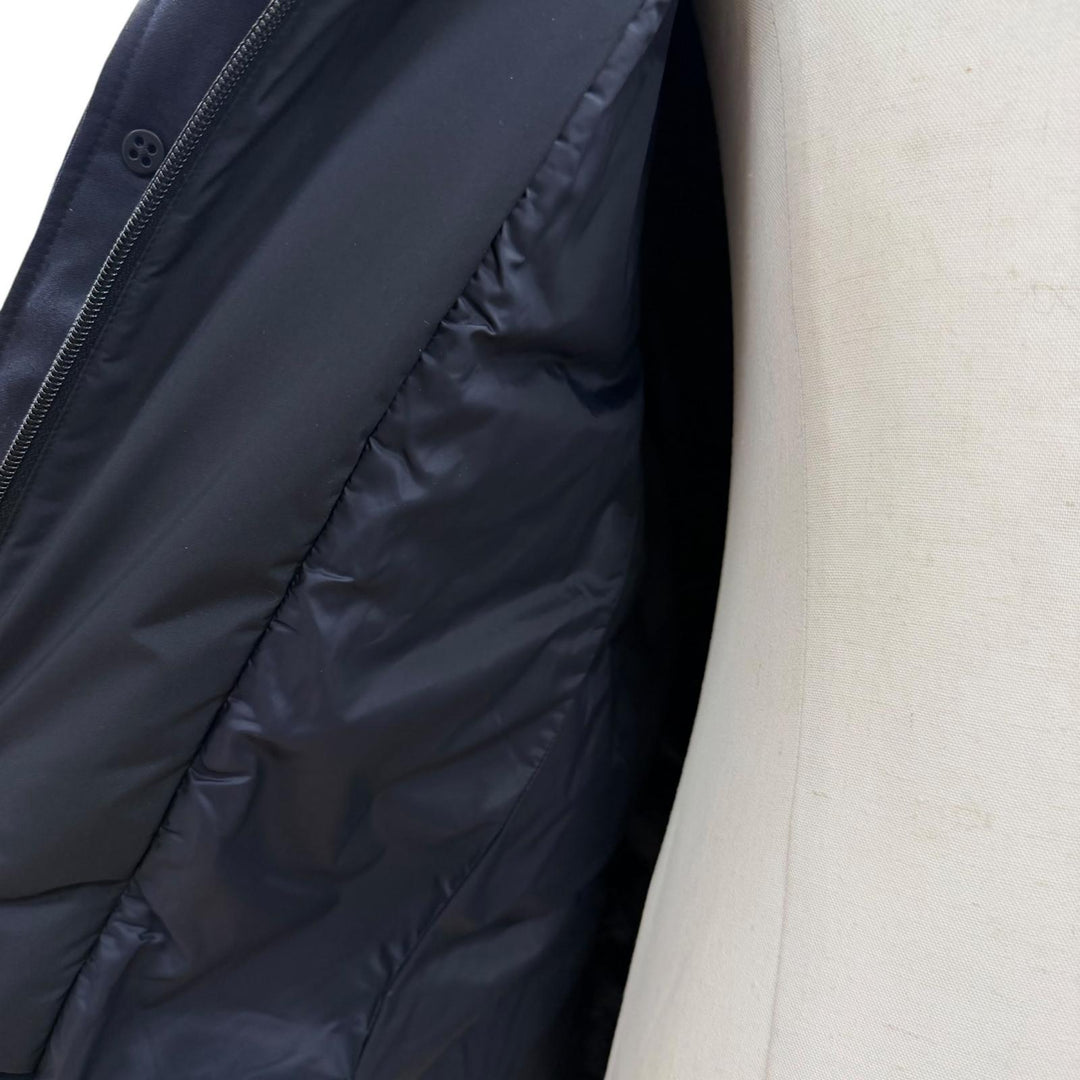 Great MONCLER Down jacket VERNOUX Hooded layered design tailored wool mens 5
