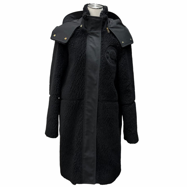 Excellent BURBERRY coat black wool Women 38 8046581