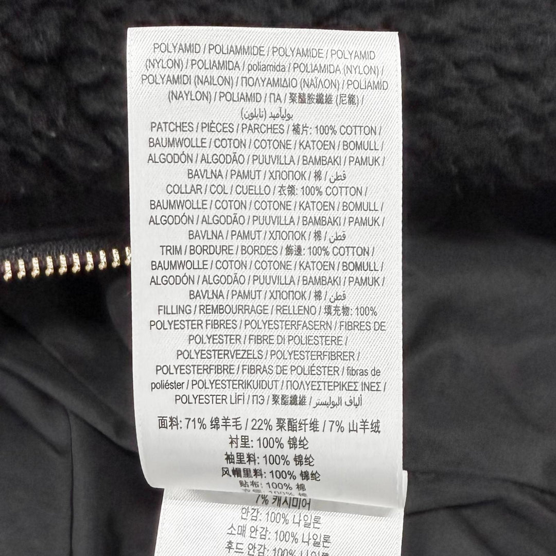 Excellent BURBERRY coat black wool Women 38 8046581