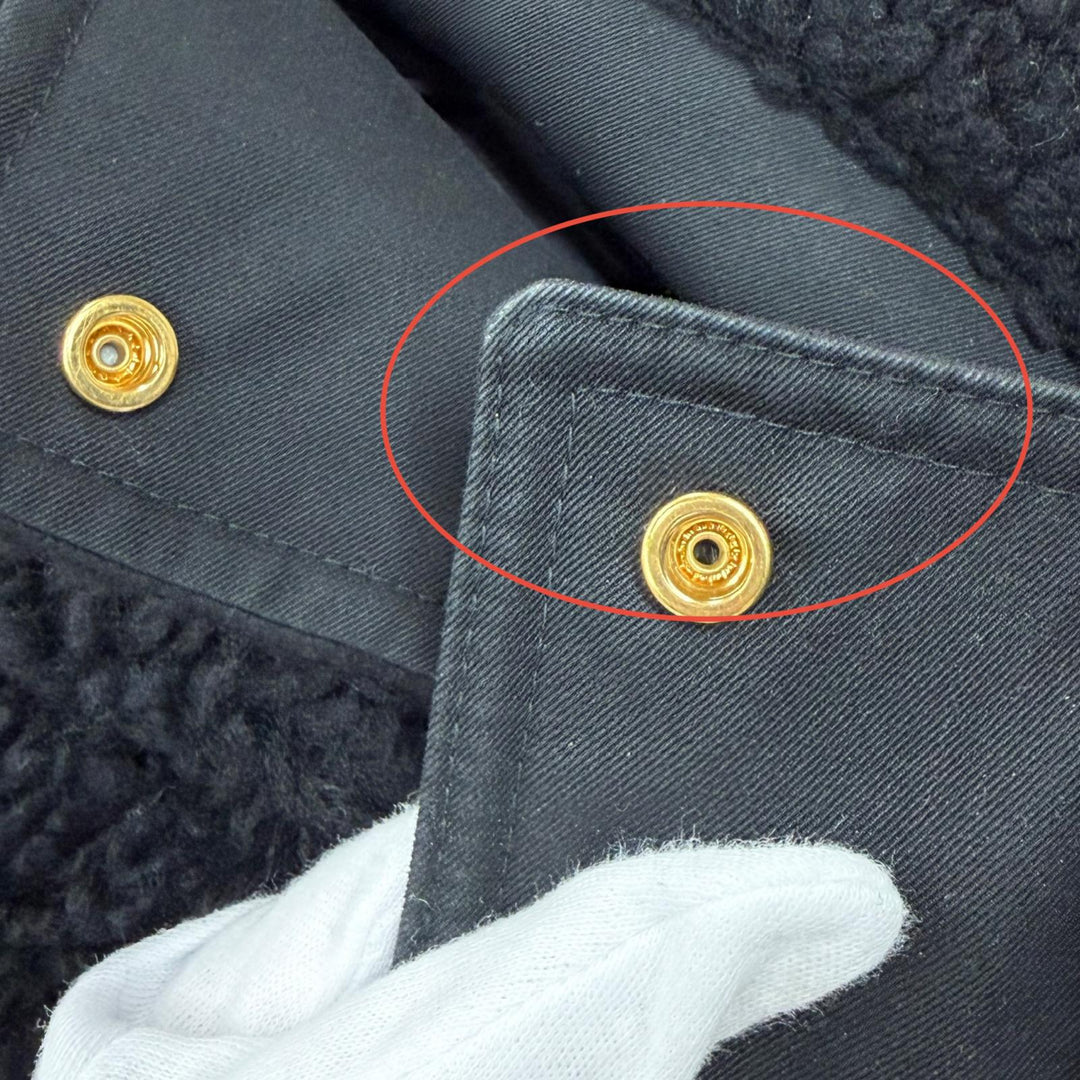 Excellent BURBERRY coat black wool Women 38 8046581