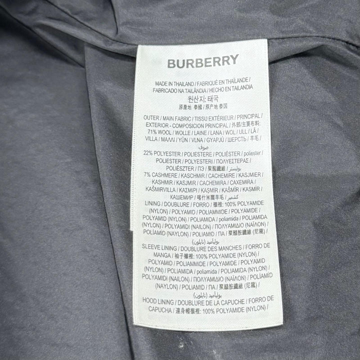 Excellent BURBERRY coat black wool Women 38 8046581