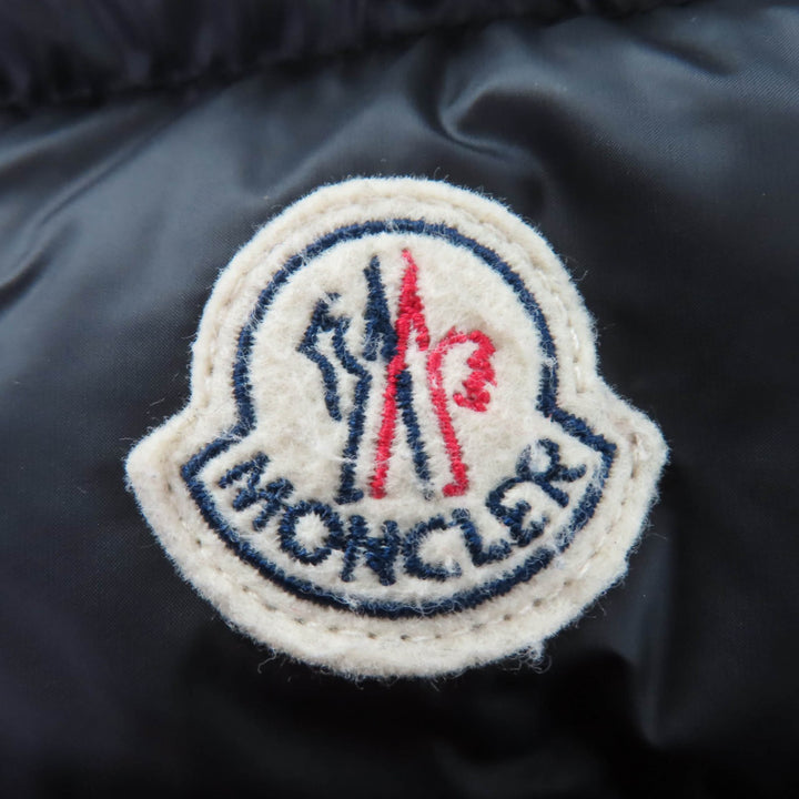 Excellent MONCLER down coat HERMINE Logo patch and hood black Nylon Women 00