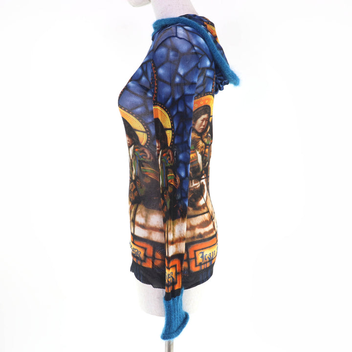 Great JEAN-PAUL GAULTIER tops Power net knit panel multicolor Nylon Women