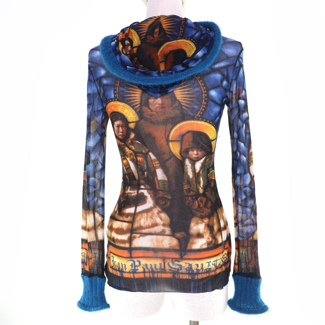 Great JEAN-PAUL GAULTIER tops Power net knit panel multicolor Nylon Women