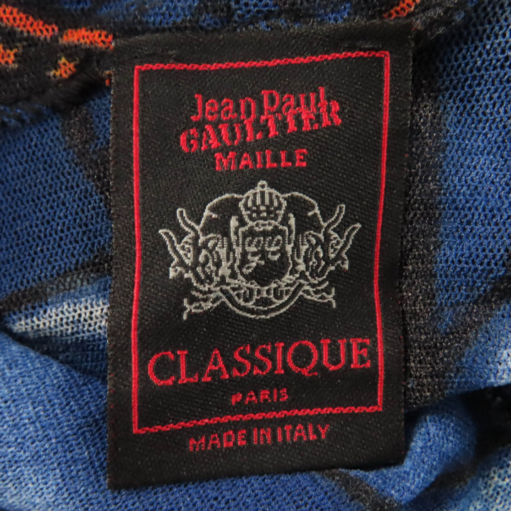 Great JEAN-PAUL GAULTIER tops Power net knit panel multicolor Nylon Women