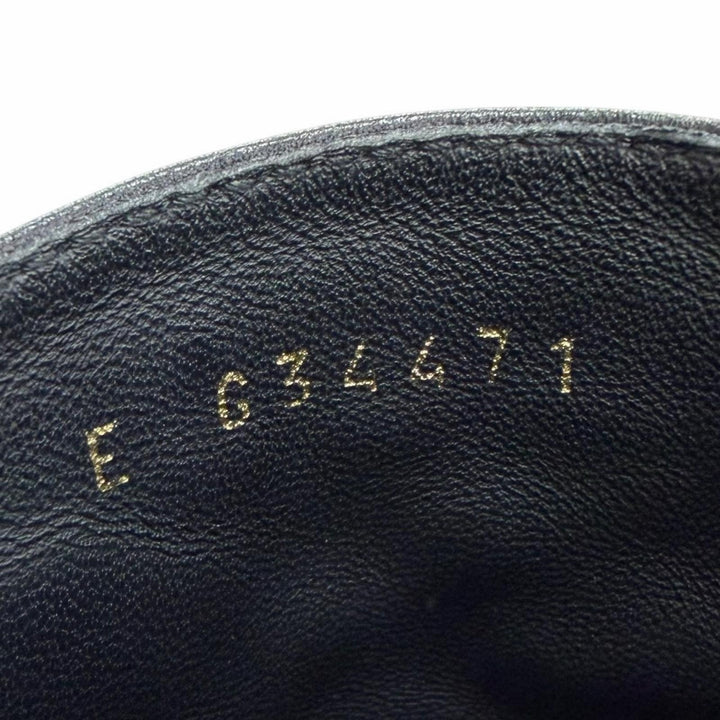 Great CHANEL Ankle boots Big COCO Mark embroidered eco pearl leather 38 G34471