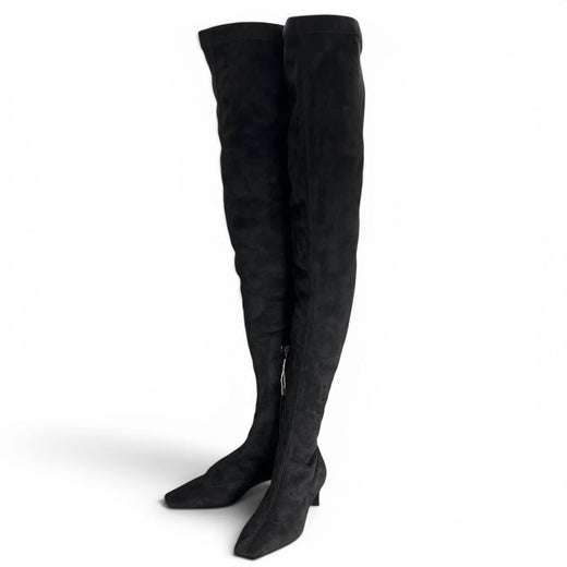 Pristine Stella McCartney Knee high boots black Suede leather Women 35