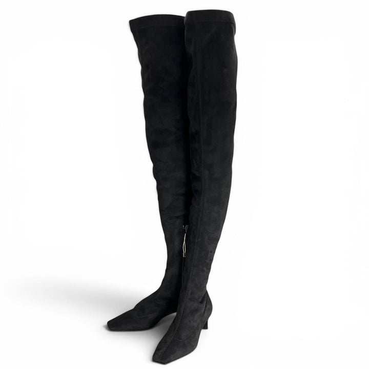 Pristine Stella McCartney Knee high boots black Suede leather Women 35