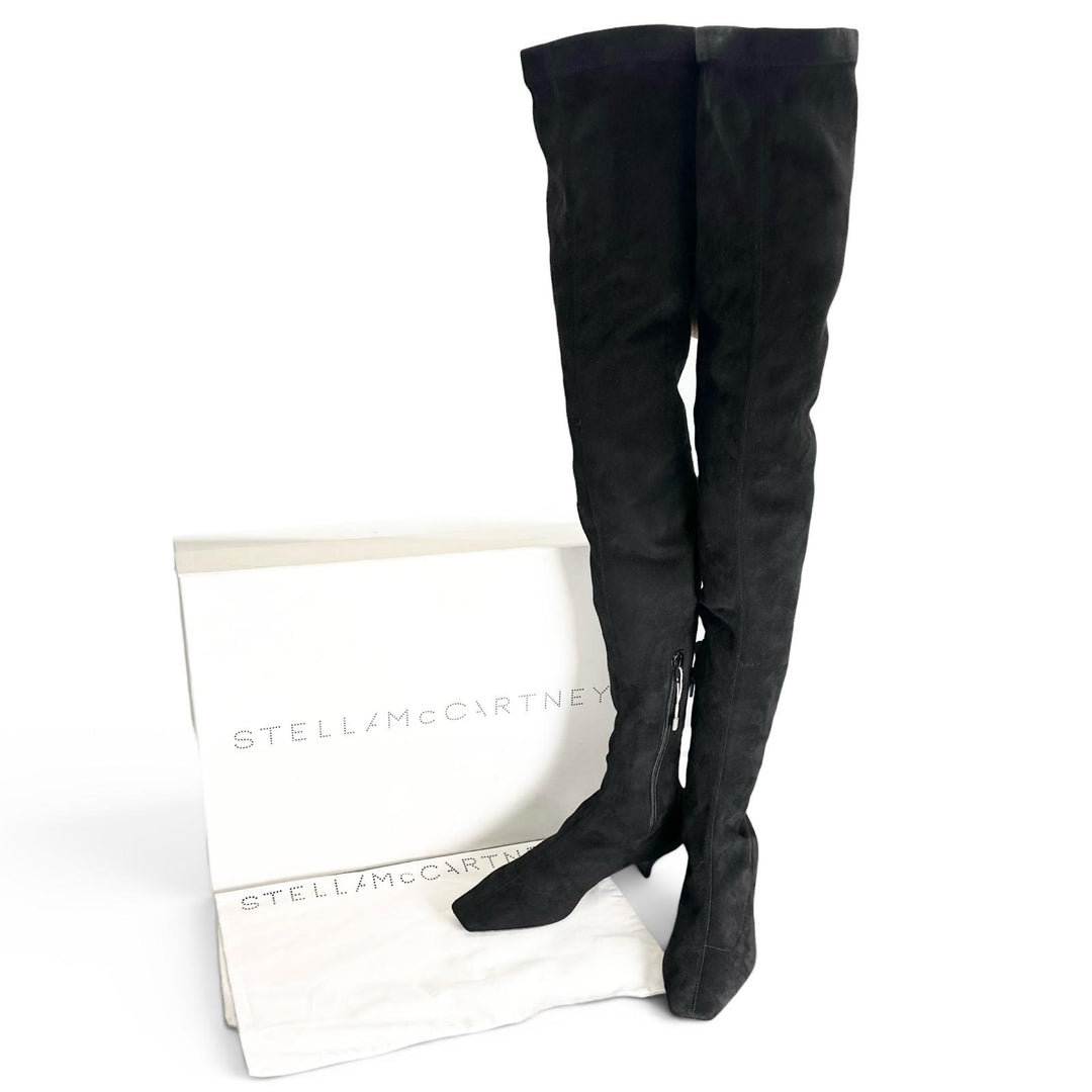 Pristine Stella McCartney Knee high boots black Suede leather Women 35