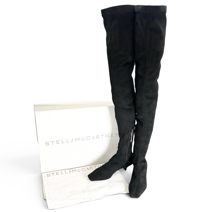 Pristine Stella McCartney Knee high boots black Suede leather Women 35