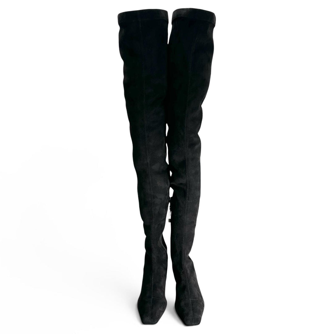 Pristine Stella McCartney Knee high boots black Suede leather Women 35