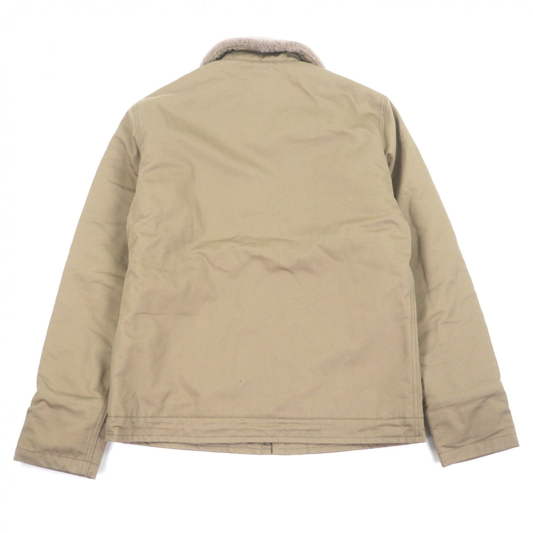 Pristine AVIREX Bomber jacket N-1 Sheepskin Collar Deck Jacket beige