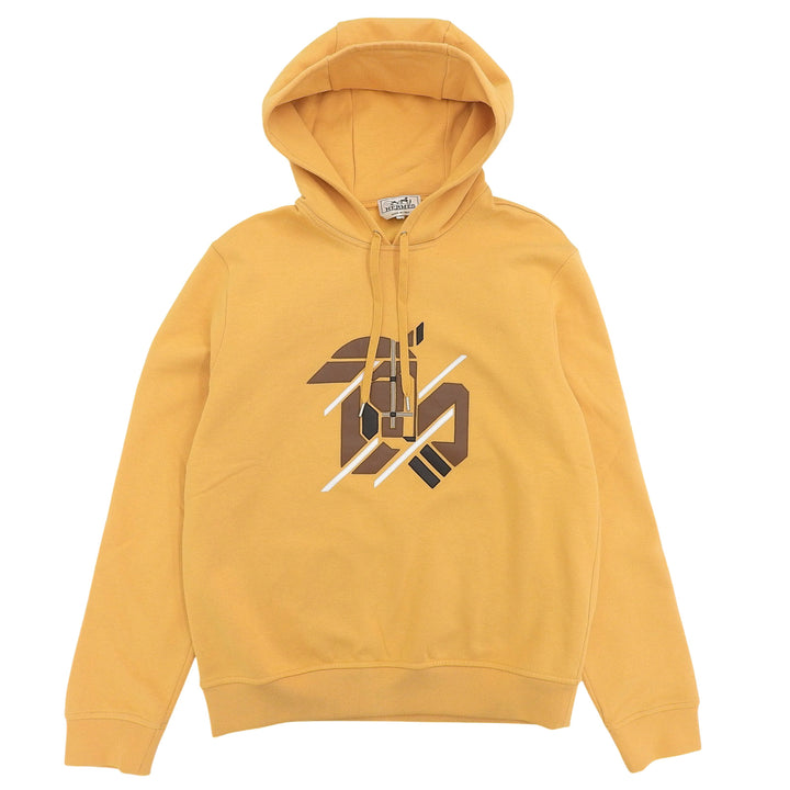 Pristine HERMES hoodie Chevaux en Symetrie Orange cotton mens S