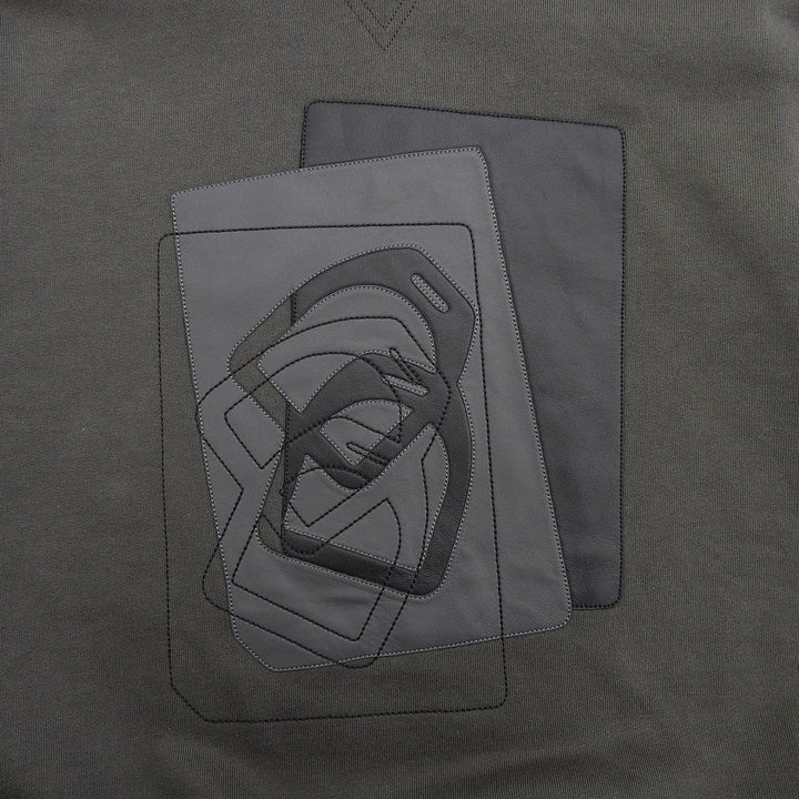 Pristine HERMES hoodie ETRIERS DECALES gray cotton mens S